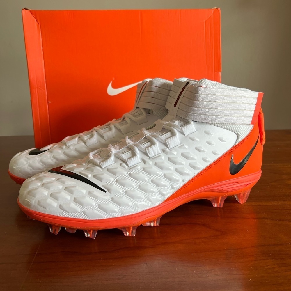 Nike Savage Pro 2 P BV3969-108 White orange new with box Men’s Size 14.5 - Picture 4 of 7